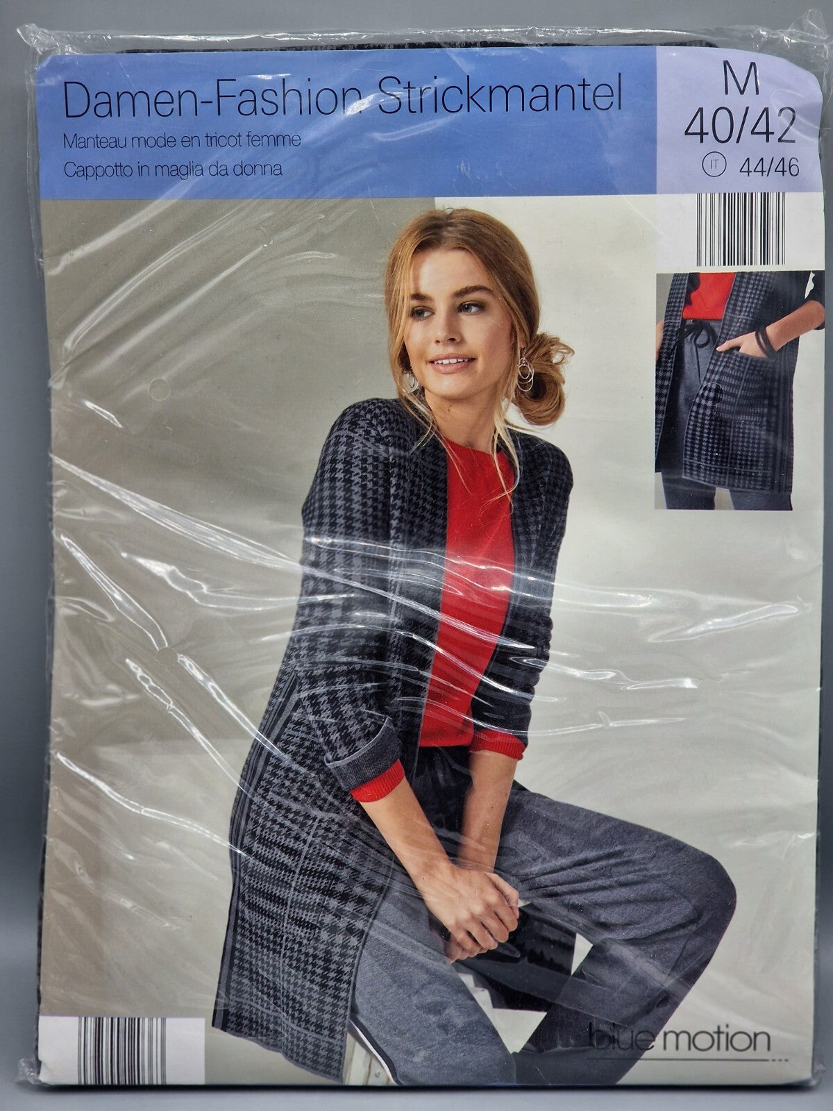 Blue Motion Damen-Fashion Strickmantel, Größe M (40/42)